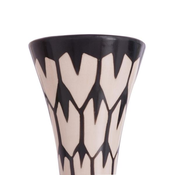 Alternate image for Hexagon Motif Chulucanas Ceramic Decorative Vase from Peru Chulucanas Rain