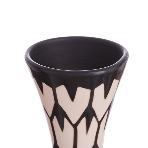 Alternate image for Hexagon Motif Chulucanas Ceramic Decorative Vase from Peru Chulucanas Rain
