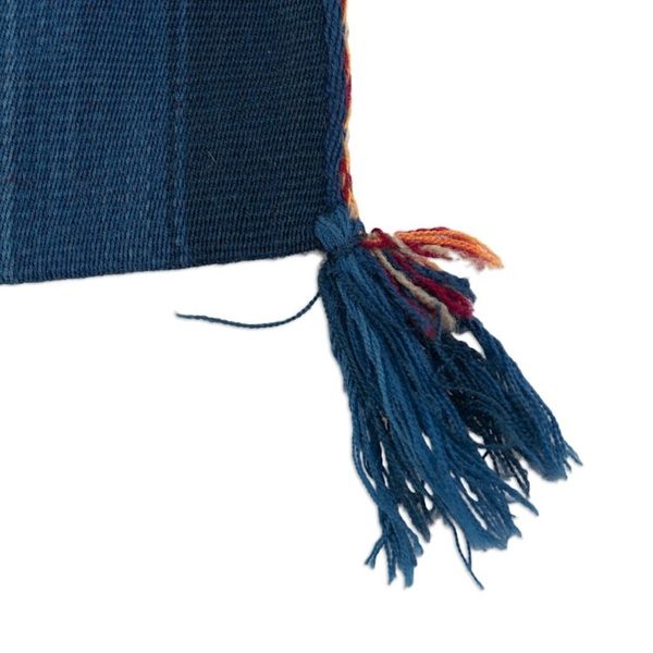 Alternate image for Tasseled Blue Alpaca Shoulder Bag Cusco Skies