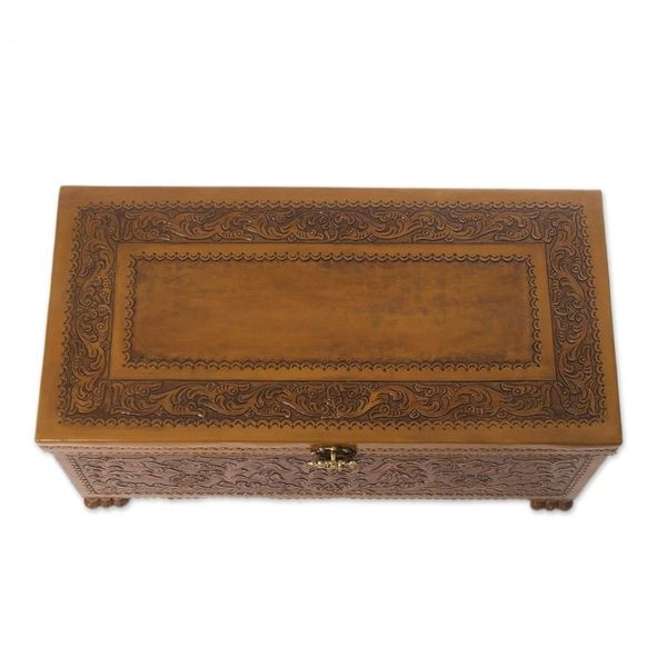 Alternate image for Handcrafted Cedar Wood Chest from Peru Majestic Memories