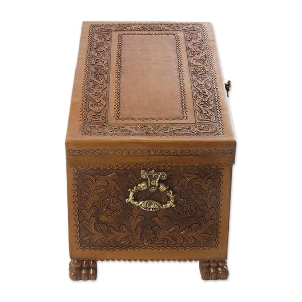 Alternate image for Handcrafted Cedar Wood Chest from Peru Majestic Memories