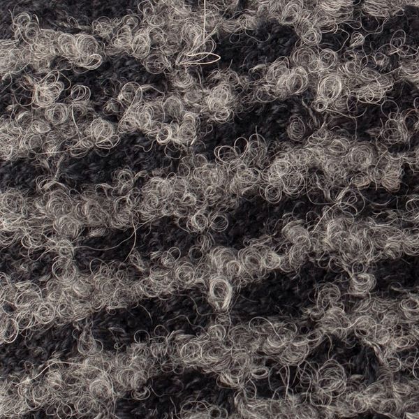 Alternate image for Square-Pattern Black and Grey Alpaca Blend Fingerless Mitts Night Squares