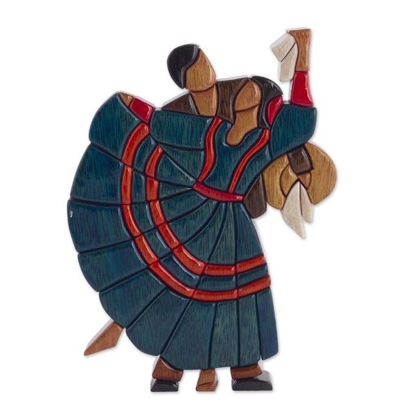 Alternate image for Dance and Music Mahogany Wood Sculpture Dance of Romance