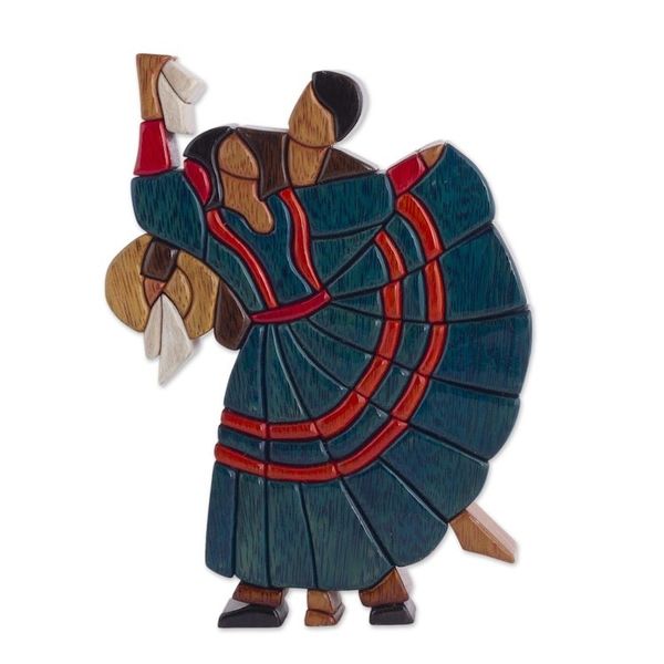 Alternate image for Dance and Music Mahogany Wood Sculpture Dance of Romance