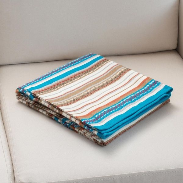 Alternate image for Handwoven Striped Alpaca Blend Throw from Peru Morning Stripes