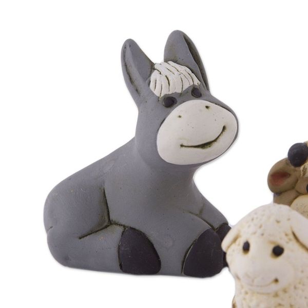 Alternate image for Petite Ceramic Andean Nativity Scene 6 Pieces Grandparents on Christmas Eve