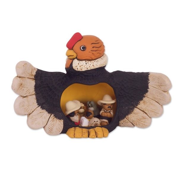 Alternate image for Condor Theme Andean Christmas Nativity Scene in Ceramic Condor Christmas