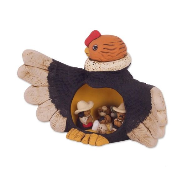 Alternate image for Condor Theme Andean Christmas Nativity Scene in Ceramic Condor Christmas
