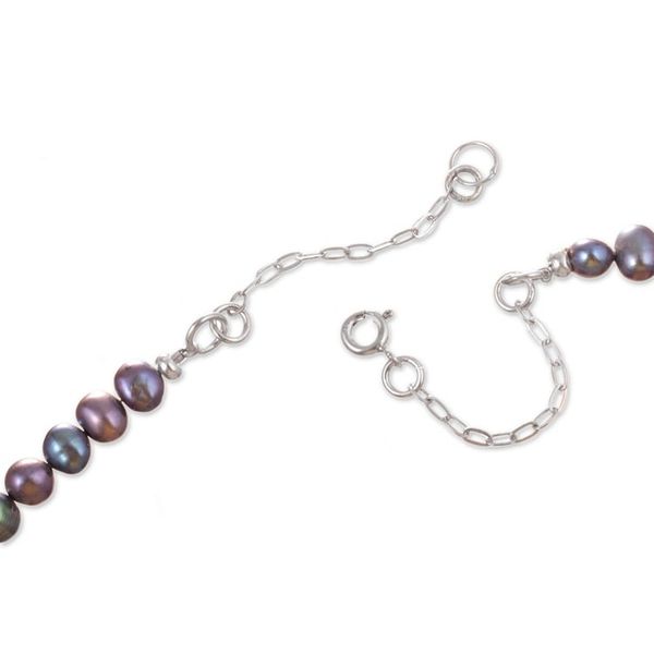 Alternate image for Peacock Pearl and Natural Opal Stone Beaded Pendant Necklace Genuine Hope