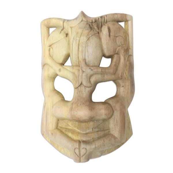 Alternate image for Wood mask Three Best Friends