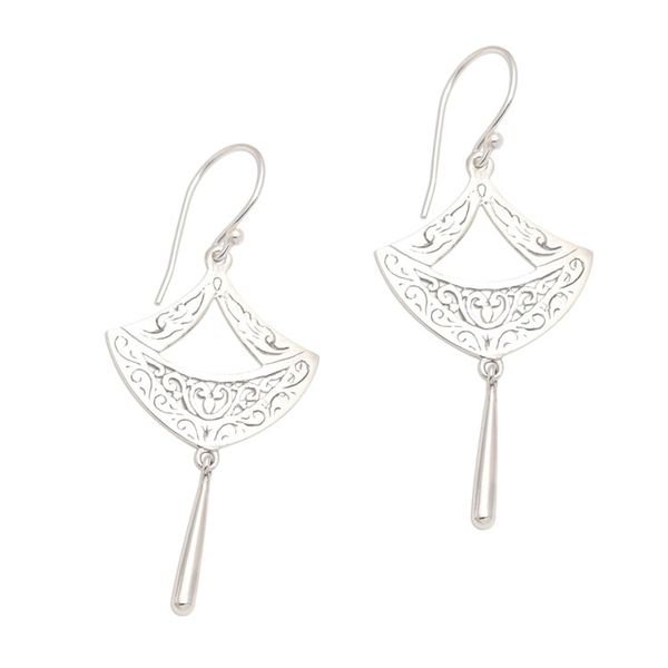 Alternate image for Sterling Silver Paper Lantern Dangle Earrings Paper Lanterns