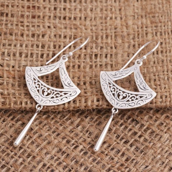 Alternate image for Sterling Silver Paper Lantern Dangle Earrings Paper Lanterns