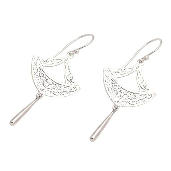 Alternate image for Sterling Silver Paper Lantern Dangle Earrings Paper Lanterns