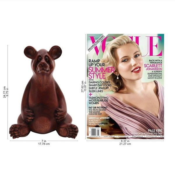 Alternate image for Handmade Suar Wood Sculpture of a Bear from Bali Honey Bear