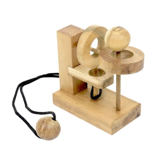 Alternate image for Hand Crafted Recycled Teak Wood Executive Game from Java Sneaky Ball