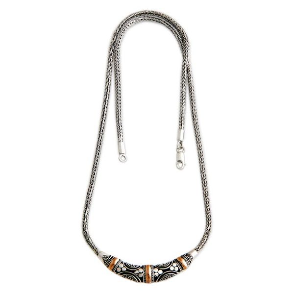 Image for Gold accent pendant necklace Taman Ayun Goddess