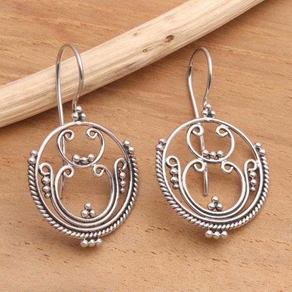 Alternate image for Sterling silver drop earrings Mystique