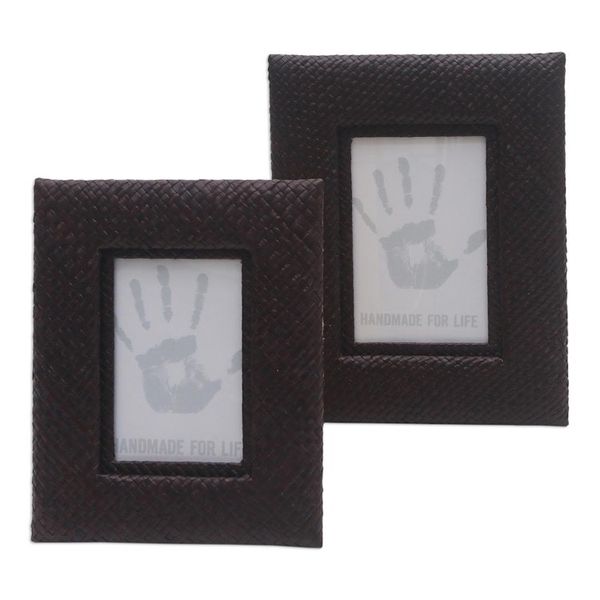 Alternate image for Handwoven Photo Frame Set 3x5 and 4x6 Natures Balance
