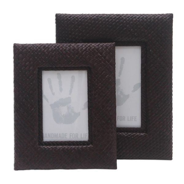 Alternate image for Handwoven Photo Frame Set 3x5 and 4x6 Natures Balance