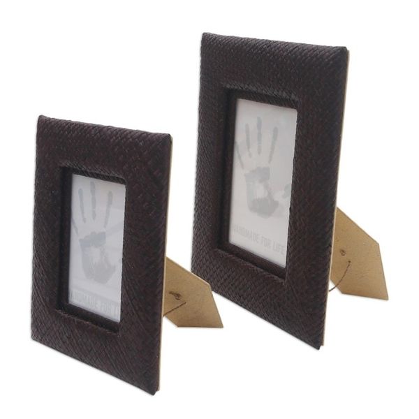 Alternate image for Handwoven Photo Frame Set 3x5 and 4x6 Natures Balance