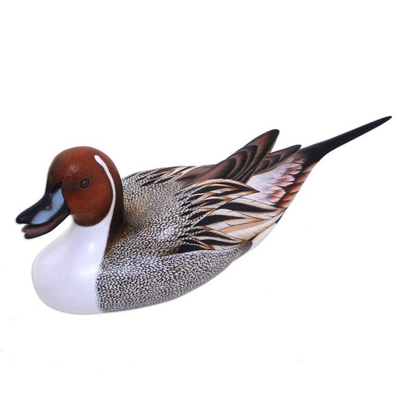 Alternate image for Wood Bird Sculpture Life Size Pintail Duck