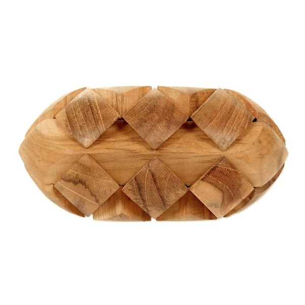 Alternate image for Hand Crafted Teak Wood Puzzle from Java Mind Bender