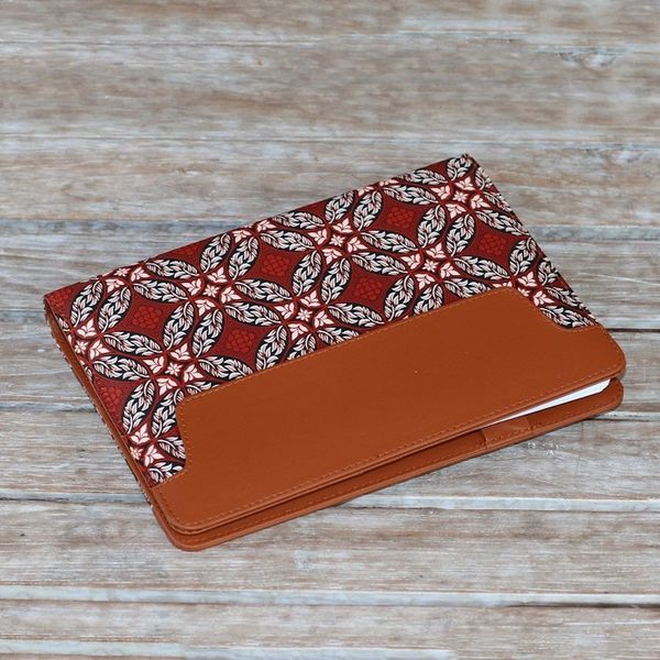 Alternate image for Faux Leather and Cotton Diamond and Circle Motif Planner Orderly Garden