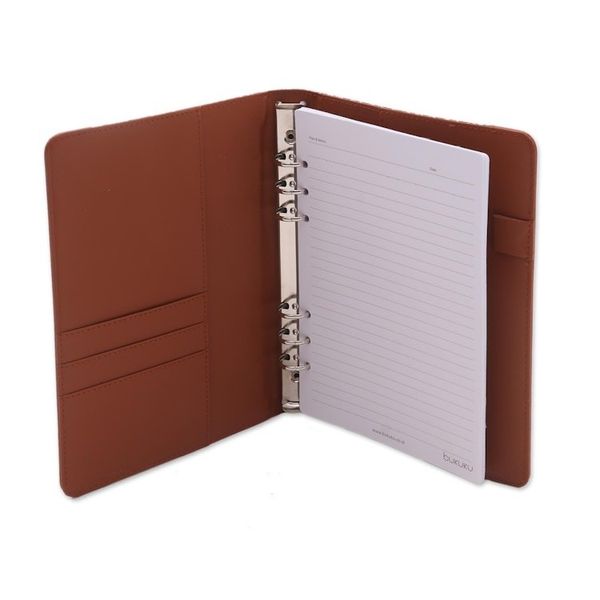 Alternate image for Faux Leather and Cotton Diamond and Circle Motif Planner Orderly Garden