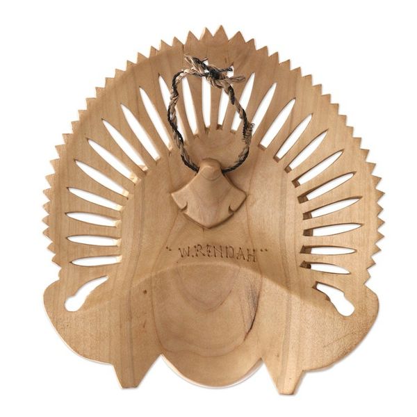 Alternate image for Hand-Carved Wood Mask of a Janger Dancer from Indonesia Beautiful Janger