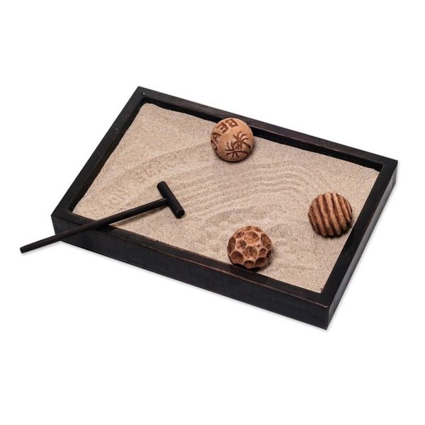 Alternate image for Jempinis Wood Meditative Zen Garden from Indonesia Serene Beach