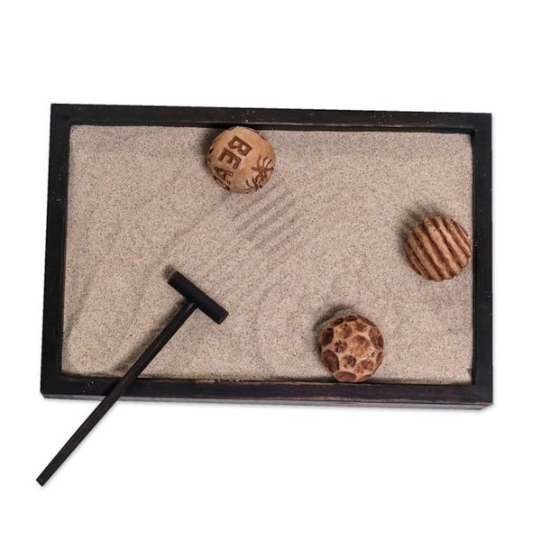Alternate image for Jempinis Wood Meditative Zen Garden from Indonesia Serene Beach