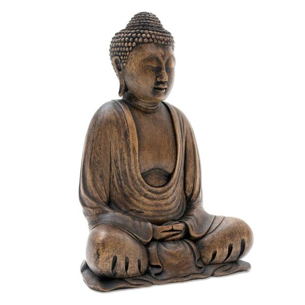 Alternate image for Balinese Wood Buddha in Meditation Sculpture Buddha Dhyana Mudra