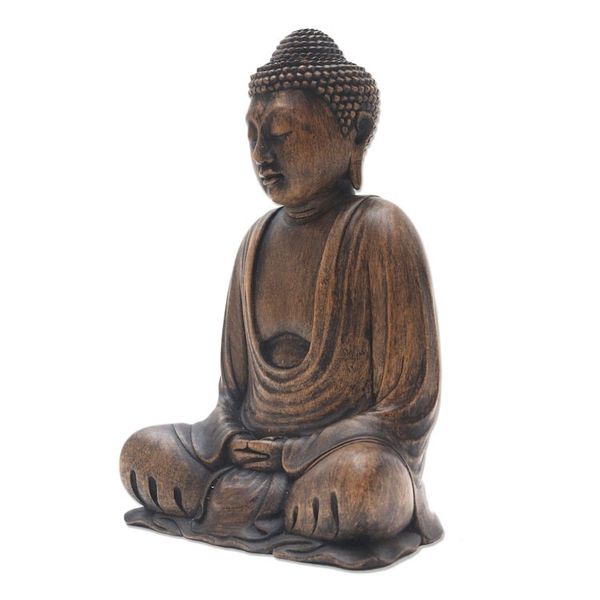 Alternate image for Balinese Wood Buddha in Meditation Sculpture Buddha Dhyana Mudra