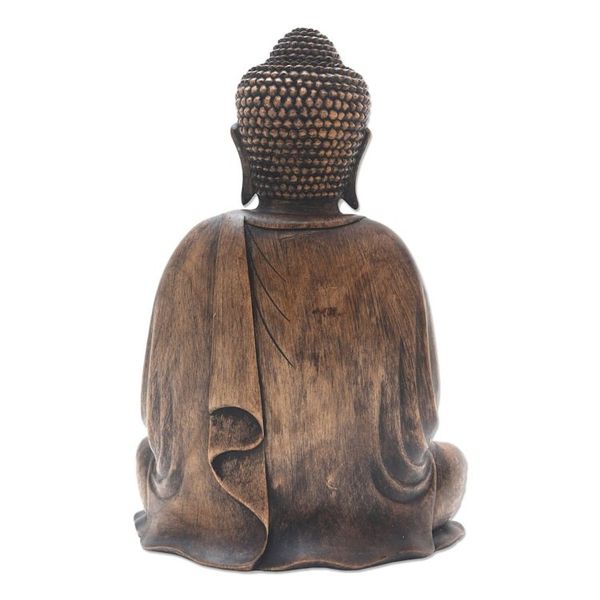 Alternate image for Balinese Wood Buddha in Meditation Sculpture Buddha Dhyana Mudra