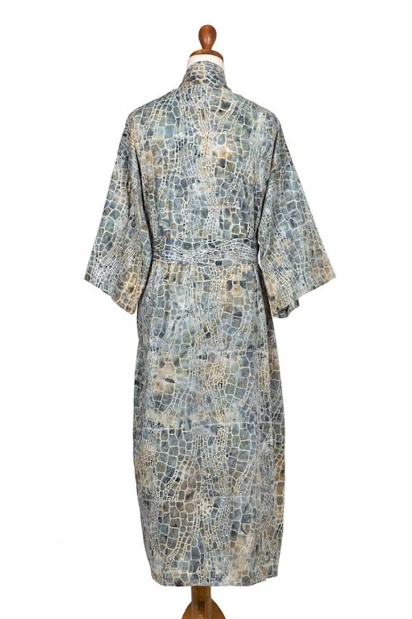 Alternate image for Mens Hand Made Batik Robe Bull Snake