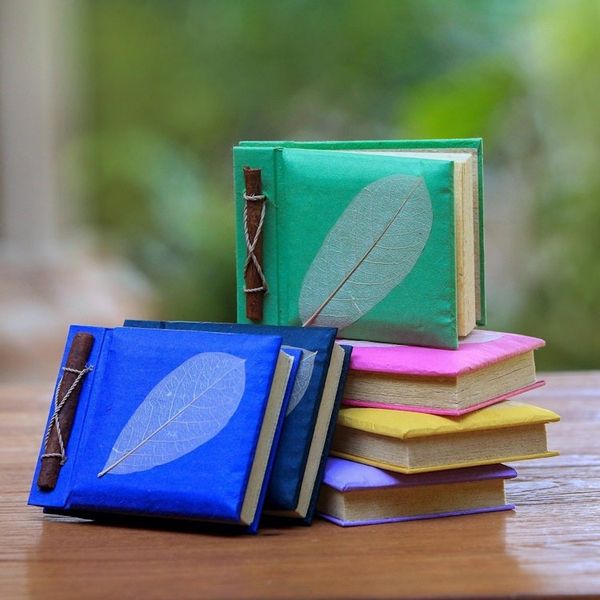 Alternate image for Natural Fiber Notebooks Set of 6 Natures Gift