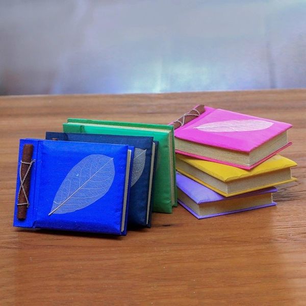 Alternate image for Natural Fiber Notebooks Set of 6 Natures Gift
