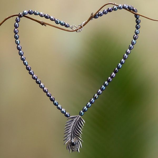 Alternate image for Sterling Silver and Pearl Choker Dewdrops