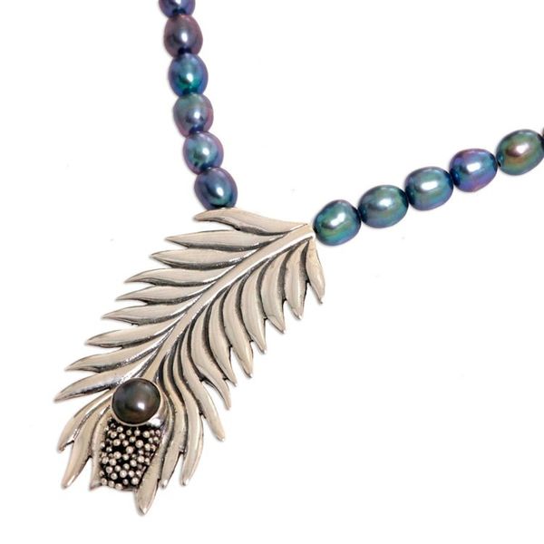 Alternate image for Sterling Silver and Pearl Choker Dewdrops