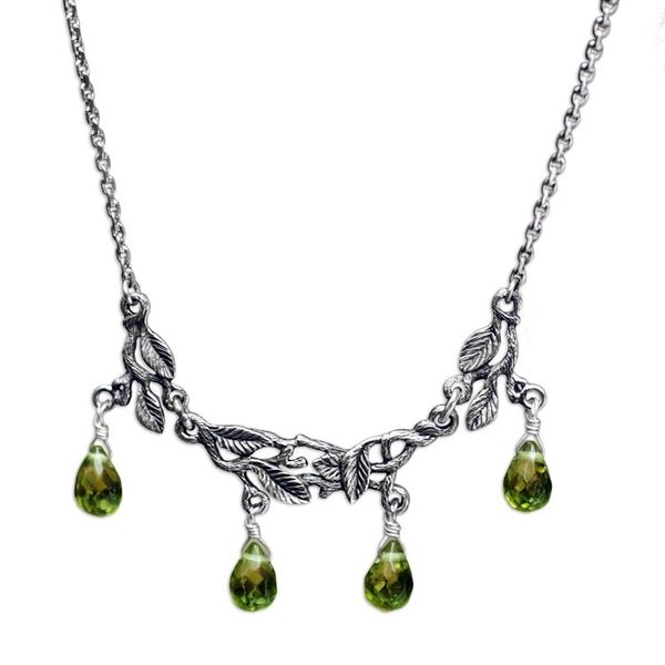 Alternate image for Sterling silver pendant necklace Rainforest