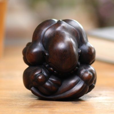 Alternate image for Wood Sculpture of Javanese Yogi Man Orang Malu