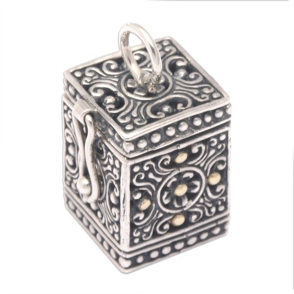 Alternate image for Sterling Silver Prayer Box Pendant My Prayers