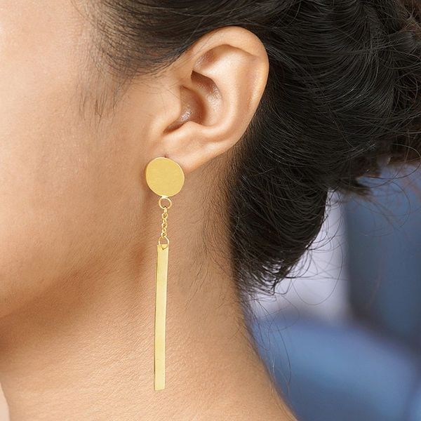 Alternate image for Artisan Crafted Gold-Plated Dangle Earrings Golden Fire