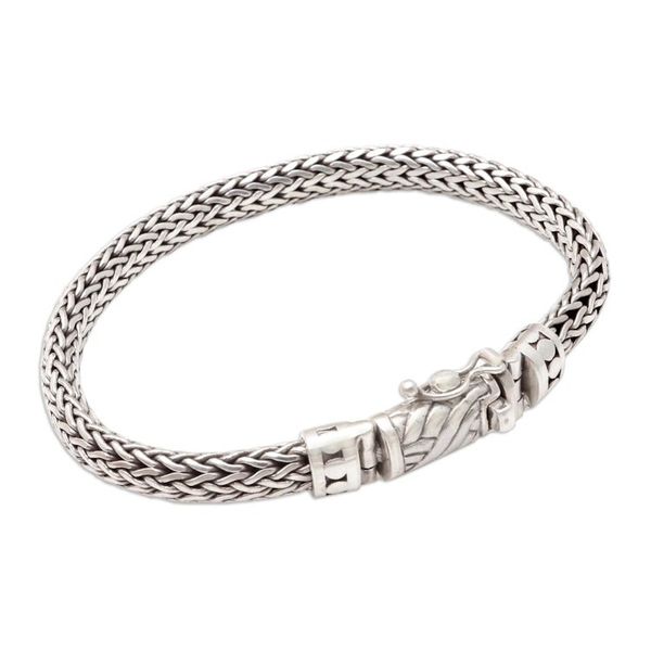 Alternate image for Mens Sterling Silver Snake Chain Bracelet Style Endures