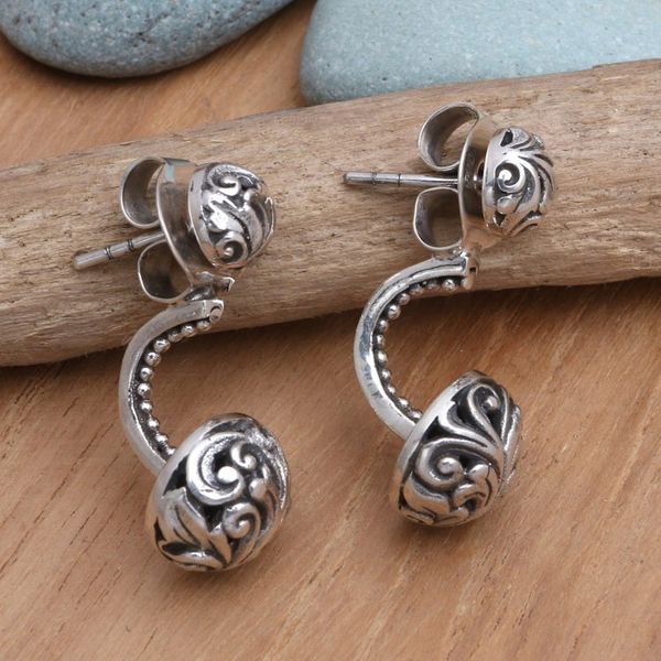 Alternate image for Artisan Crafted Sterling Silver Drop Earrings Act of Grace