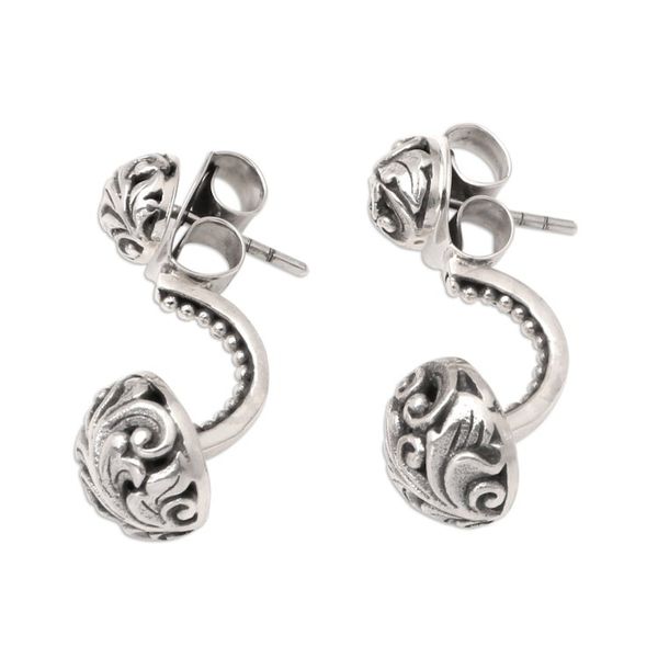 Alternate image for Artisan Crafted Sterling Silver Drop Earrings Act of Grace