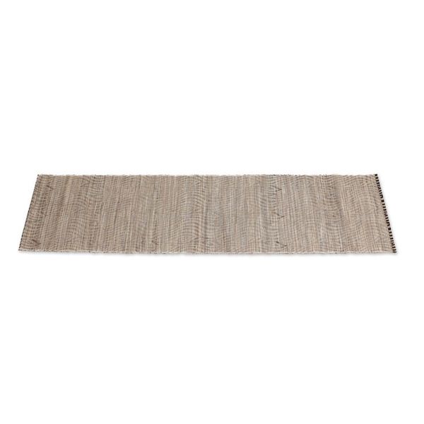 Alternate image for Ikat-Inspired Brown Cotton Blend Table Runner Made in Bali Brown Delight