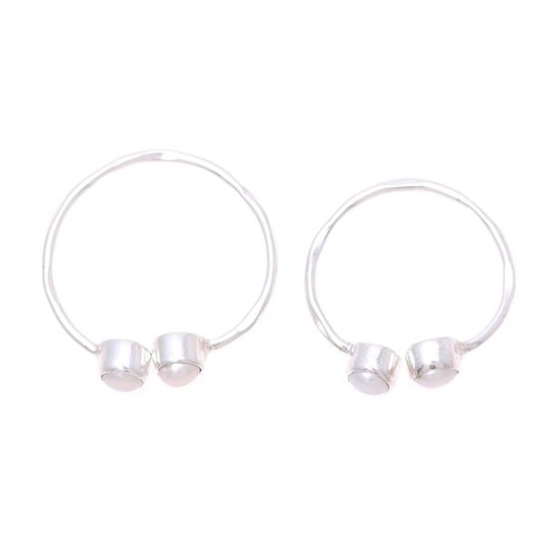 Alternate image for Cultured Pearl Toe Rings Crafted in India Twin Elegance
