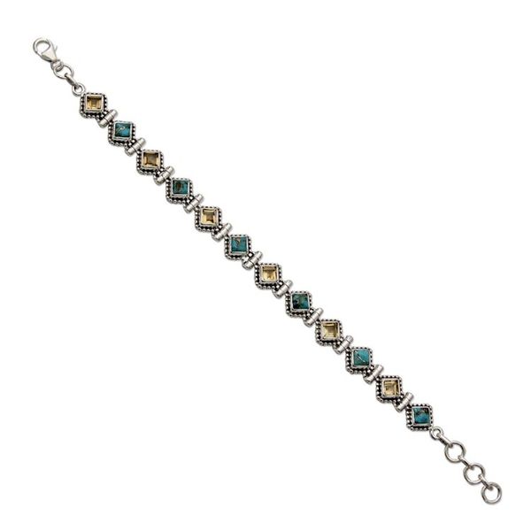 Alternate image for India Sterling Silver Tennis Bracelet with Citrine Bollywood Feast