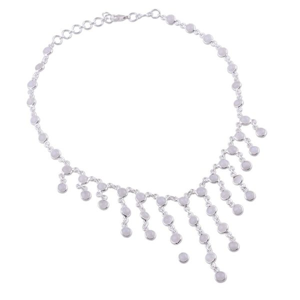 Alternate image for Artisan Jewelry Sterling Silver Choker Moonstone Necklace Radiance
